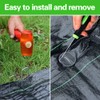 50Pcs Garden Stakes Staples + 50Pcs Gasket, Bakulyor 6 Inch