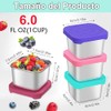 Juego de 6 Recipiente de Aderezo de Ensalada para Llevar,