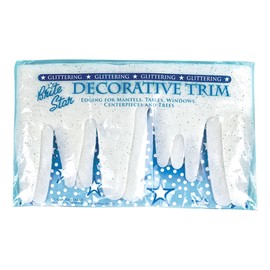 Brite Star Christmas Decorations Sparkle Icicle - Adorno para Bicicleta, Color Blanco