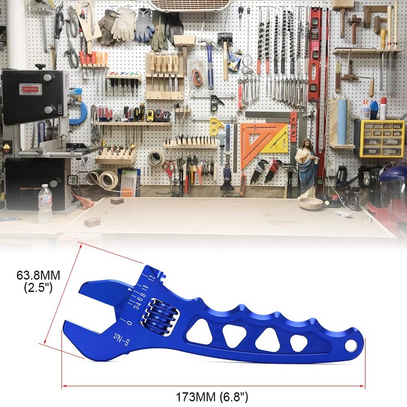 PTNHZ AN Adjustable Wrench Lightweight Aluminum AN3-AN12 Hose Fitting tool