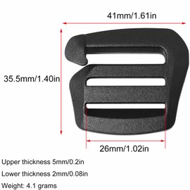 G-Hook LUORNG 8PCS 4Pairs 26mm G Shaped Wave Buckles, Backpack Strap Belt Hardware, Carabiners Hook, Outdoor Webbing Buckle Clips, Adjustable Buckles for Backpack Luggage Strap Webbing (4PCS Left +,