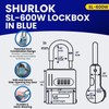 ShurLok SL-600W Numbered Key Storage Combination Lock Box, Blue