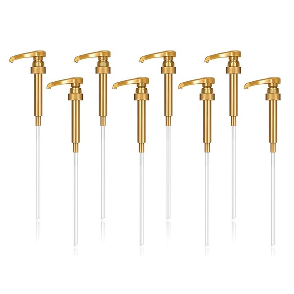 8PCS Coffee Syrup Pumps, Fits Most Syrup Bottles, Reusable Dispenser