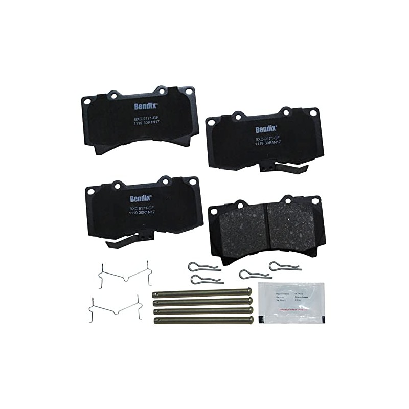 Bendix Priority1 CFC1119 Ceramic Front Brake Pads for Hummer H3