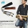 morytrade Sax Strap Shoulder Harness Alto Tenor Baritone Saxophone (Brown)
