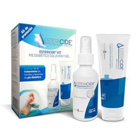 Kit de Promoción Estericide Kit Pie Diabético Solución Antiséptica de 120 ml y Estericide Gel Antiséptico Tubo de 75 g