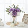 MARTINE MALL Faux Flowers in Vase, Fake Flowers with Vase,