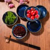 BOSILI Ceramic Soy Sauce Dishes Set of 6 Dipping Bowls