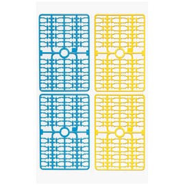 Tamiya 69925 Special Product Ladder Chain & Sprocket Set (Blue/Yellow White)