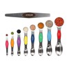 Magnetic Measuring Spoons Sets of 9, WOVTE Dual Sided Stainless
