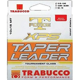 Trabucco XPS Taper Leader Fishing Line 15m 0.18-0.40mm Beach Shock Leader Sea Surfcasting Carp Fishing