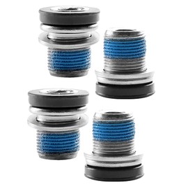 Pack of 4 Bicycle Crank Arm Bolts, M15 Crank Screws for E-Bike Bosch, Piece Bicycle Crank Arm Screws with Sealing Ring, Bottom Bracket Screws with Screw Locking, Crank Screw Bicycle 15 mm