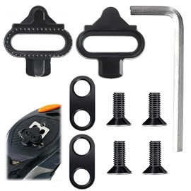 Bike Bicycle Shoe Plate Set, Pedal Plates, Bicycle Accessory Set, Premium SPD Cleats for Cycling Shoes, SPD Compatible, for Mountain Bike & Indoor Cycling, X