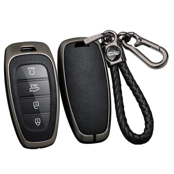 SANRILY PU Leather 3/4/5/7/8 Button Key Fob Cover Fit for