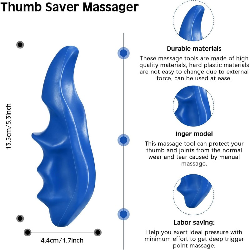 2 Pcs Thumb Saver Massage Tool Manual Massage Tool Deep