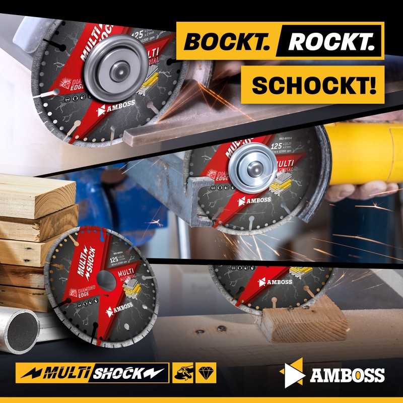 Anvil MultiShock Diamond Cutting Disc Diameter 125 mm x 22.2