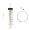 KOMUNJ 60 ml Plastic Syringe with 1m Transparent Hose, Sterile,