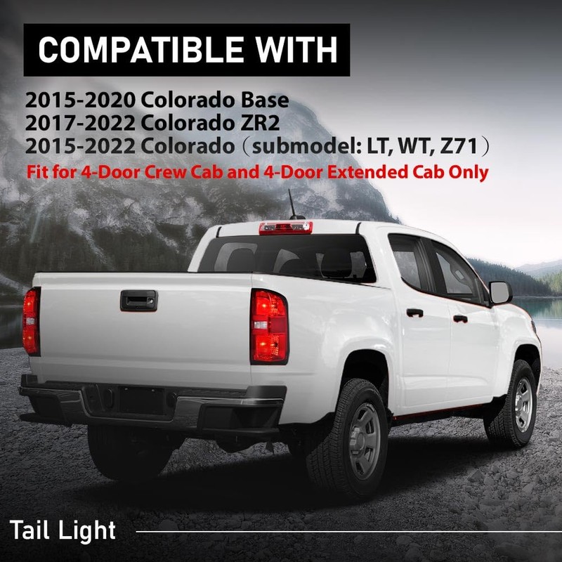 G-PLUS Tail Light w/Bulb Right Passenger Side Compatible with Chevy