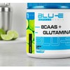 Bcaas Glutamina Blu-e 500g 25 Servicios Varios Sabores