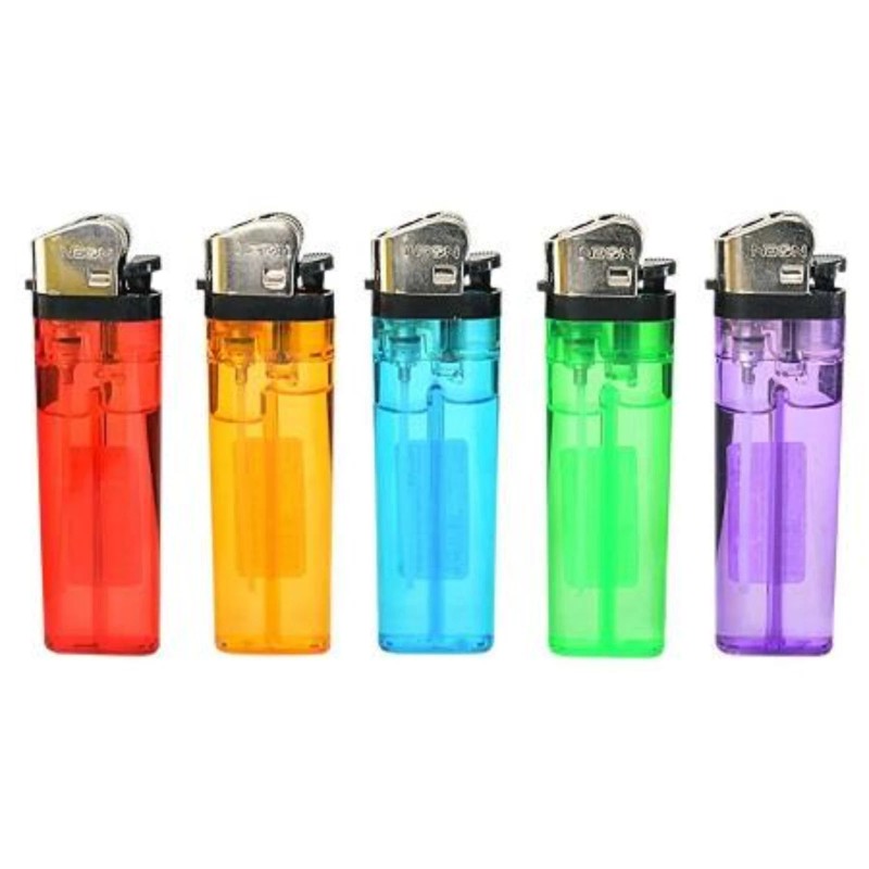 Neon Gas Disposable Lighters Perfect Strike Every Time Pack Of
