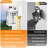 Porch Light with GFCI Outlets Built-in, Motion Sensor Dusk to
