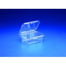 200 Pack To-Go Safe-T-Fresh Grab and Go Food Container, Tear Strip Lock, Perfect for Snacks, On the Go Snack Container, Delis, Restaurants, 7.3 x 5.6 x 2.31 Inches, by Inline Plastics Corporation