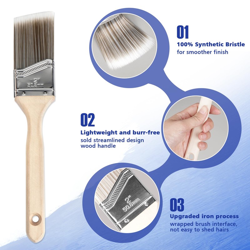 Rhibak Paint Roller Kit with Extension Pole, 27 Piece Set,