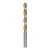 sourcing map Twisted Drill Bit 9.1 mm Titanium Coated (HSS-E)