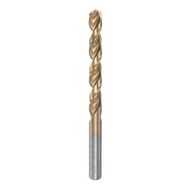 sourcing map Twisted Drill Bit 9.1 mm Titanium Coated (HSS-E) M42 High Speed Steel 8% Cobalt Straight Shaft for Stainless Steel Aluminium Alloy Metal