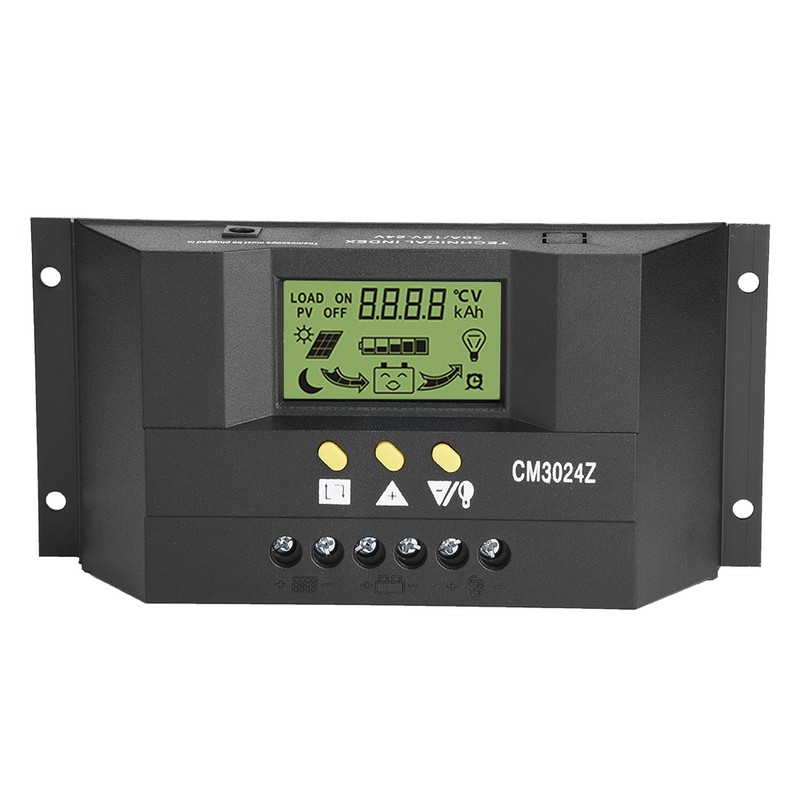 PWM Intelligent Solar Panel Charge Controller Regulator LCD Display 12V