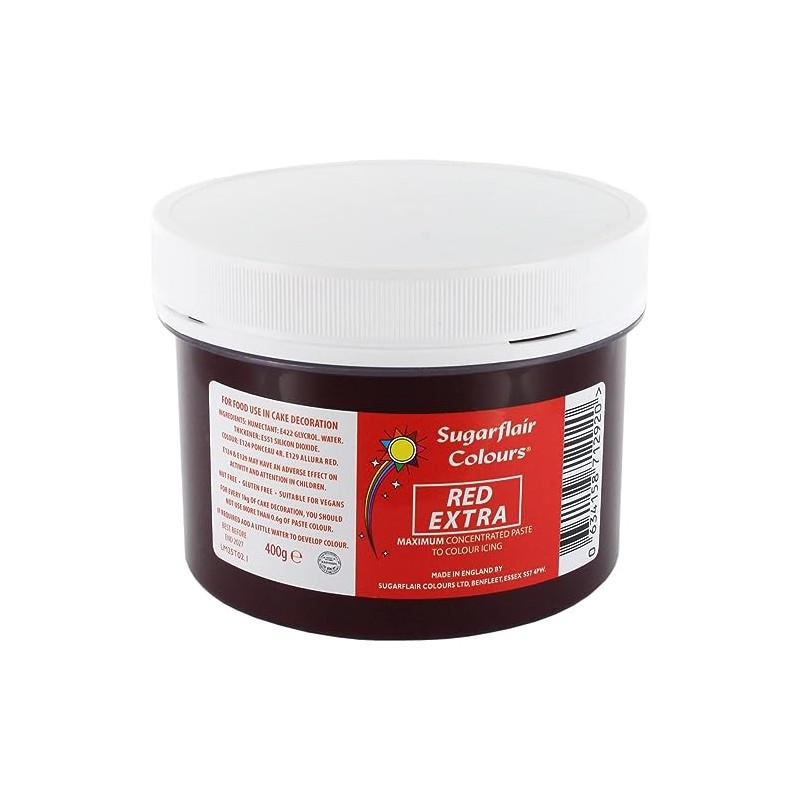 Sugarflair Max Concentrate Paste Colour - Red Extra 400g