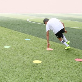 Teogneot 6 Pcs Marker Discs Spot Non-Slip Rubber Agility Flat Field Cone Ground Points