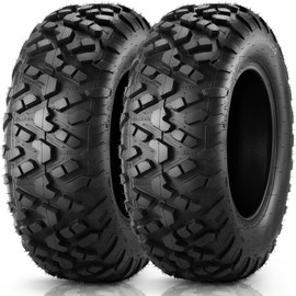 MaxAuto 24x8-12 ATV UTV Tires, 24x8x12 All Terrain ATV Tires for All Trail Tire, 24 8 12 Mud Sand Off-Road Tire, 6PR Tubeless, 2 Pack