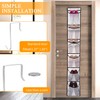 GOMAJI 6 Large Mesh Pockets Over The Door Shoe Organizer