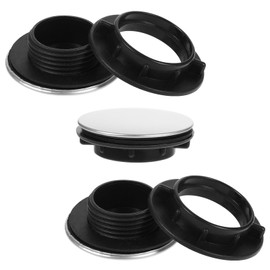 3 Pieces Sink Overflow Cover Sink Hole Cover Kitchen Sink Tap Hole Plate Stopper Cover Bathroom Tap Hole Cover Stainless Steel Covers Sink Accessories