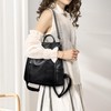 MultiValue Women's Leather Backpack, Classic Stylish Shoulder Bags, Handbag, Backpack,