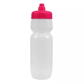 Does Not Apply 100 Bulk Pack 24 Ounce Water Bottles - Frosted Bottle With Pink Lids USA Made