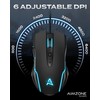Aimzone Keyboard and Mouse, Wired Ergonomic Gaming Keyboard and Mouse
