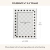MACKENZIE-CHILDS Decorative Picture Frame, 4" x 6", Black-and-White Celebrate
