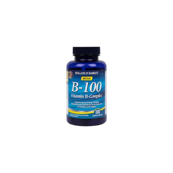 Holland & Barrett Time Release B  100 Vitamin B Complex 100 Caplets 100mg