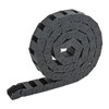 sourcing map R18 10mm x 15mm（Inner H*Inner W）Black Plastic Cable