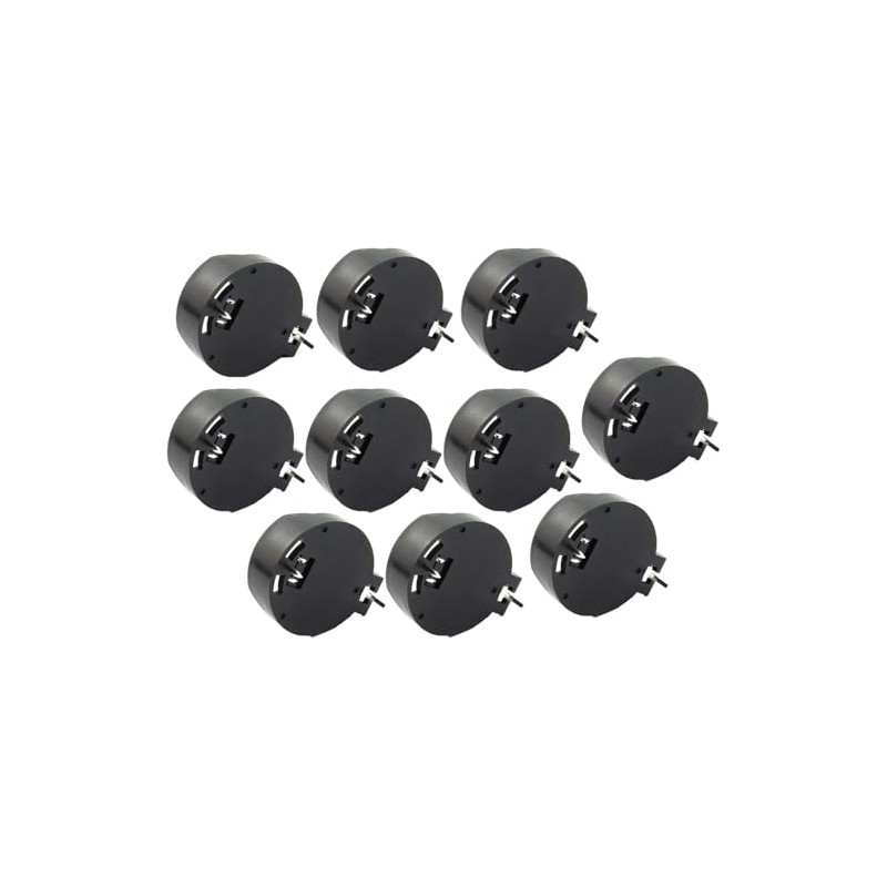 10pcs CR2032 Battery Holder, Coin Cell Button Socket Case, 2