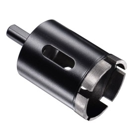CoCud Diamond Core Drill Bit, 45mm Dia Triangle Shank, Tiles Stones Marble Concrete Dry/Wet Hole Saws Black - (Applications: for M10 Angle Grinder), 1-Piece