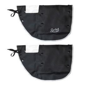 Bicycle Steering Wheel Cover, Set of 2, All Season, Removable Bore, Moped, Reflective Fabric, UV Protection, Waterproof, Cold Protection, Reflective Print, Rain Goods, Rain Cover, Rain, Summer,