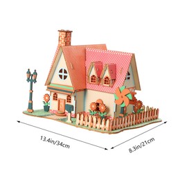 FELTECHELECTR Wooden Puzzle Educational DIY for Creative Play Smooth Polished Wood Design Promotes Color and Shape Differentiation Skills Fun and Engaging Activity for All Ages