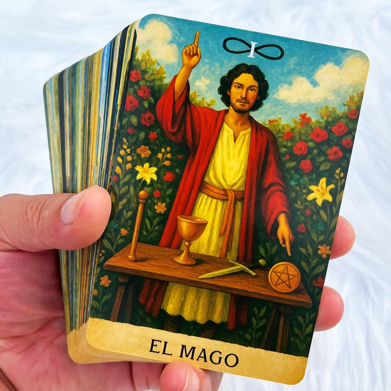 soulme 78Tarot Cards Deck for Beginners, Baraja de Tarot española,