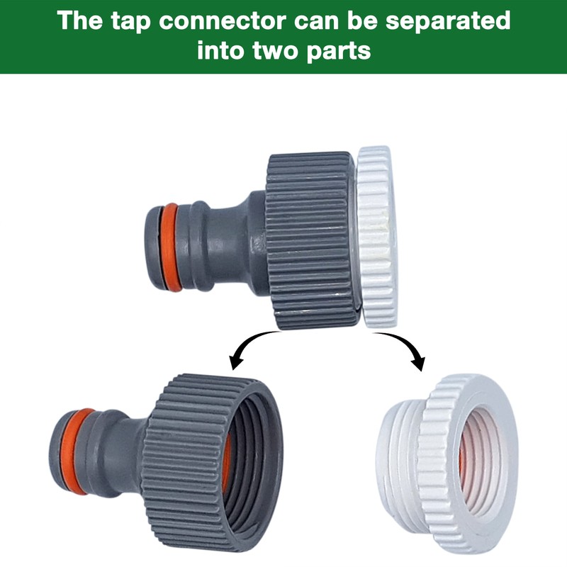 Ultimate Hose Fitting Set - 2in1 Tap Connector & Threaded