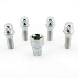 H&R 14252801KEY4 Rim Lock – Set of 4 Cone 60 ° M14 x 1.25 x 28 mm