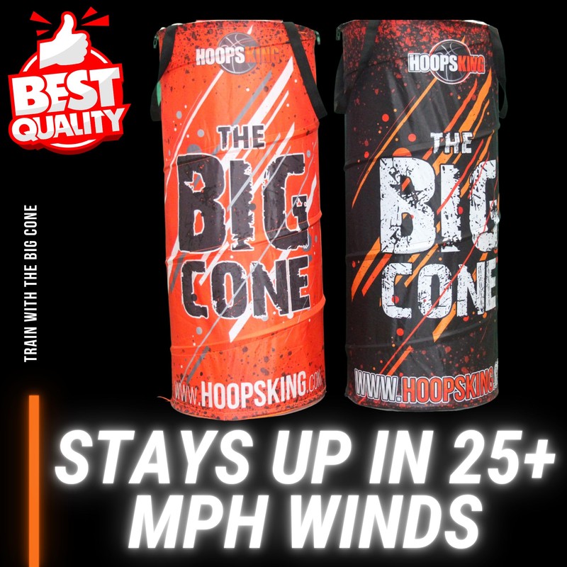 HOOPSKING Big Cone Sports Training Cone (Orange)