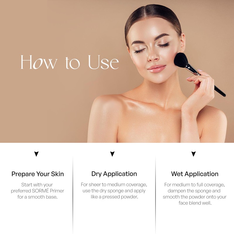 SORMÉ Believable Wet & Dry Finish Powder Foundation - Fragrance